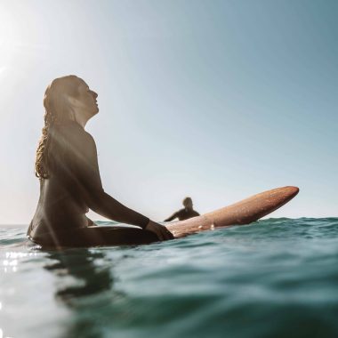 Stéphanie Lehodey, surfeuse Cotentinoise