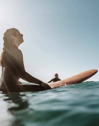 Stéphanie Lehodey, surfeuse Cotentinoise